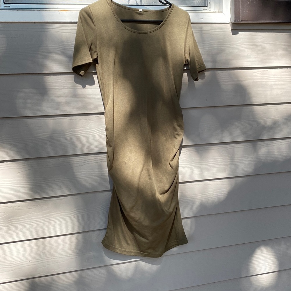 Maternity green dress